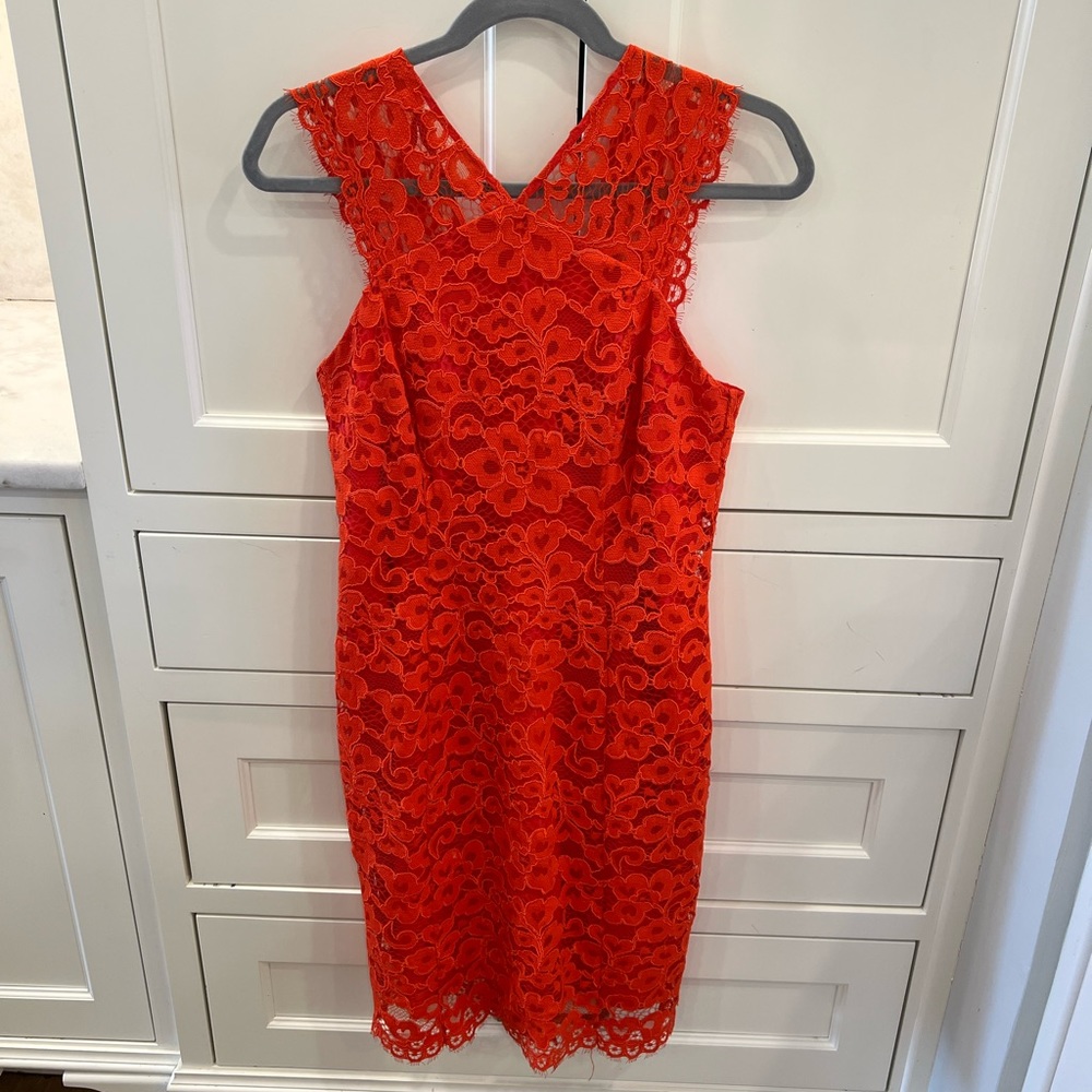 Shoshanna Lace Sheath Cocktail Dress